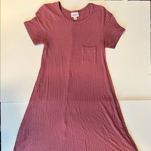 LuLaRoe Carley Maroon Dress